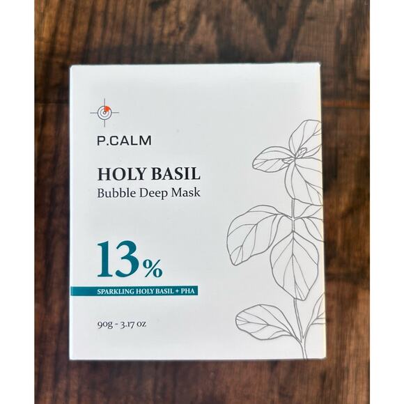 P.CALM Holy Basil Bubble Deep Mask Sparkling Holy Basil 3.17oz - Picture 1 of 6